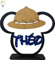 20 Centros De Mesa Mickey Safari , Pintado Preto Atrás