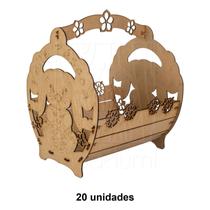 20 Cesta G Páscoa Mdf Ifood Presente Chocolate Ovo