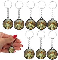 20 Chaveiros Anjo da Guarda Catolico Lembrancinha Religiosa
