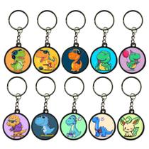 20 Chaveiros Dinossauros Fofos Jurassico Lembracinha Festa