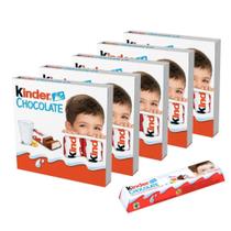 20 Chocolate Kinder, 5 Pacotes de 4 Barrinhas