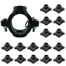 20 Colar de Tomada 75mm com Saída Rosca Fêmea 1/2" ou 3/4" Ideal p/ Derivações