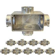 20 Condulete Tipo X Medida 1 1/4 Em Alumínio Sem Rosca Sieg