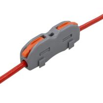 20 Conector Rápido Emenda Fios Cabos Inline Mola 1 Via 32a