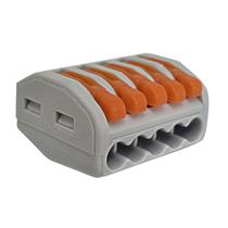 20 Conector Wag Emenda 5 Fios Automático 4mm² 32a Compacto