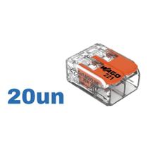 20 Conectores Automáticos Até 6,0MM 2 Polos 41A - Wago 20 Conectores Automáticos Até 6,0MM 2 Polos 41A - Wago