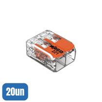 20 Conectores Emenda 2 Polos 221-412 - Wago