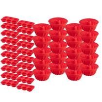 20 Conj Forma 6 Cupcake e Forma Espiral em Silicone Sortida 20 Conj Forma 6 Cupcake e Forma Espiral em Silicone Sortida