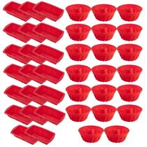 20 Conj Forma para Pães e Forma Espiral em Silicone Sortida