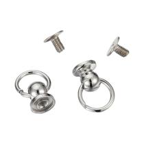 20 Conjuntos De Rebites Metálicos Com Cabeça Redonda Para Artesanato Em Couro E Decoração De Capas