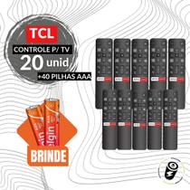 20 Controles Remoto Para TV LCD TCL Smart 4K Android + Pilhas - Kapbom