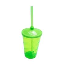 20 Copos Twister De Acrílico Cristal Colorido 400 Ml c/ tampa Festa Aniversário Dia das Crianças Formatura Lembrancinha