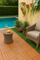 20 Decks Madeira Plástico Encaixe Modular Piscina Sacada - CEDRO - TRIBELLO 20 Decks Madeira Plástico Encaixe Modular Piscina Sacada - CEDRO - TRIBELLO