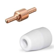 20 Eletrodo Para Tocha de Corte Plasma PT31 Curto - Brax + 20 Bocal Cerâmico Para Tocha de Corte Plasma PT31 20 Eletrodo Para Tocha de Corte Plasma PT31 Curto - Brax + 20 Bocal Cerâmico Para Tocha de Corte Plasma PT31