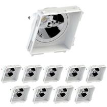 20 Embutido No Frame Ar111 Quadrado Recuado Save Energy