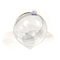 20 Esferas Acrílicas / Bolinhas de Natal Transparentes 6,5 cm para personalizar (NÃO DISTORCE A IMAGEM)