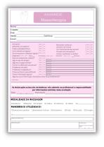 20 Fichas Bloco Anamnese Massoterapia/Massagem Profissional CORES