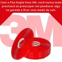 20 Fitas Dupla Face 3m Profissional Extra Forte 5mmx33m 4910