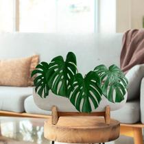 20 Folhagem Costela de Adão em Silicone realista Planta de plástico artificial decoração e enfeites - DE0624