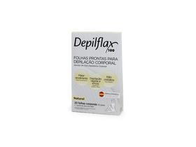 20 Folhas de Cera Depilatória Corporal Natural - Depilflax