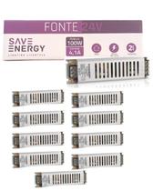20 Fonte Driver Save Energy Bivolt 24v 100w 4,1A Para Perfil de Fitas Led 20 Fonte Driver Save Energy Bivolt 24v 100w 4,1A Para Perfil de Fitas Led
