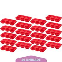 20 Formas Silicone Antiaderente 6 Cavidades Cupcake Sortida