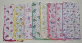 20 Fraldinhas De Boca + 10 Fraldas Grandes - Estampadas