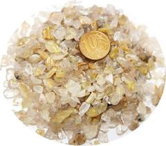20 g de Cristal Rutilado Rolado no Quartzo Natural Areia 1 a 5 mm Tipo B