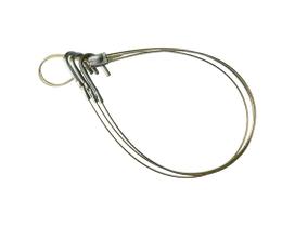 20 Gancho de Aço Triplo p/ Pendurar Vaso c/ 3 Alças 40cm