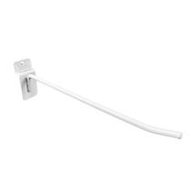 20 Gancho Painel Canaletado 25cm Arame 5mm Branco