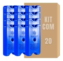 20 Gelo Artificial Gel Reutilizável 1000ml Para Cooler Azul 20 Gelo Artificial Gel Reutilizável 1000ml Para Cooler Azul