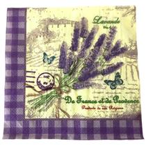 20 Guardanapo Estampado Papel Elegante Decoupagem Lavanda
