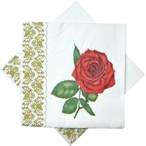 20 Guardanapo Estampado Papel Elegante Decoupagem Rosa Unica