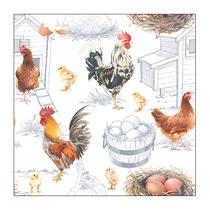 20 Guardanapos para Decoupage Ambiente Chicken Farm