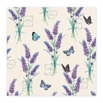 20 Guardanapos para Decoupage Ambiente Lavender With Love Cream