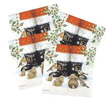 20 Guardanapos para Decoupage Ambiente Natal Olhando Papai Noel