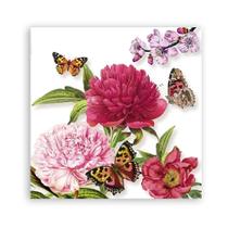 20 Guardanapos Para Decoupage Ambiente Peonien White