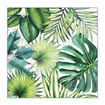 20 Guardanapos para Decoupage Ambiente Tropical Leaves White 20 Guardanapos para Decoupage Ambiente Tropical Leaves White