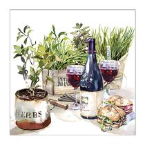 20 Guardanapos para Decoupage Ambiente Wine & Herbs