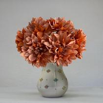 20 hastes dália aparência real flor artificial decoração casa comercio parede flores preço atacado