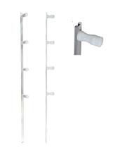 20 Hastes M Alumínio 75cm Cerca Elétrica 4 Isoladores