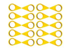 20 Indicador Porca Solta Amarelo Roda Caminhao 32mm 33mm