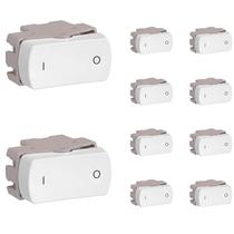 20 Interruptor Bipolar 10A 250V Schneider Miluz S3B72040