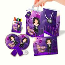 20 Kit 02 Lembrancinha Sacolinha Personalizada Wandinha