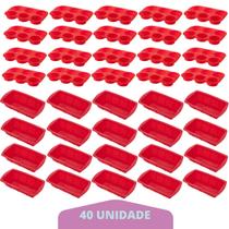 20 Kit Forma Cupcake Bolo + Forma Para Pão Sortida Silicone 20 Kit Forma Cupcake Bolo + Forma Para Pão Sortida Silicone