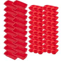 20 Kit Forma Silicone Resistente p/ Cupcakes e Pães Sortida