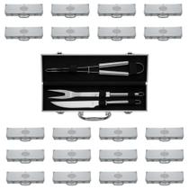 20 Kits Churrasco Inox - Garfo - Faca - Pegador