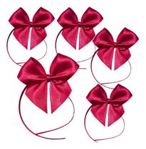 20 Laço De Cetim Nº5 6x6cm Com Fita Para Amarra Vemelho 5