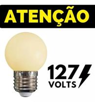 20 Lampadas Bolinha 3w Branco Quente Led Varal Luzes