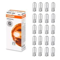 20 Lampadas Caixa Pingão T10 Meia Luz Lanterna Placa Teto 12V 5W Original Osram Halogena Atacado